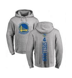 Basketball Golden State Warriors #4 Omari Spellman Ash Backer Pullover Hoodie