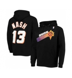 Men's Phoenix Suns #13 Steve Nash 2021 Black Pullover Basketball Hoodie