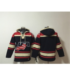 Men's Team USA Black Ageless Must-Have Lace-Up Pullover Hoodie