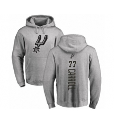 Basketball San Antonio Spurs #77 DeMarre Carroll Ash Backer Pullover Hoodie