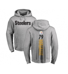 Football Pittsburgh Steelers #79 Javon Hargrave Ash Backer Pullover Hoodie