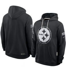 Men's Pittsburgh Steelers Black 2026 Salute to Service Sideline Dri-FIT Pullover Hoodie