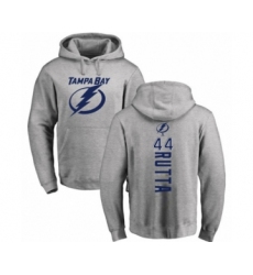 Hockey Tampa Bay Lightning #44 Jan Rutta Ash Backer Pullover Hoodie
