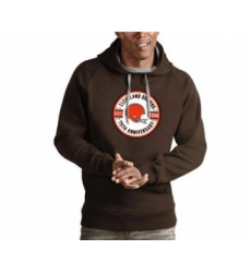 Men's Cleveland Browns 1946 75th Anniversary Brown Pullover Football Hoodie