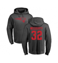 Football New England Patriots #32 Devin McCourty Ash One Color Pullover Hoodie