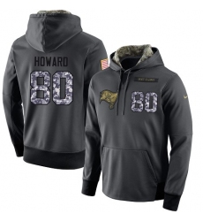 NFL Men's Nike Tampa Bay Buccaneers #80 O. J. Howard Stitched Black Anthracite Salute to Service Player Performance Hoodie