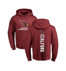 Football Arizona Cardinals #20 Robert Alford Maroon Backer Pullover Hoodie