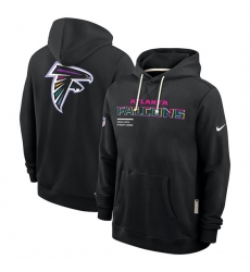 Men's Atlanta Falcons Black 2025 Crucial Catch Dri-FIT Hoodie