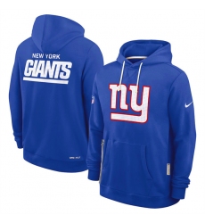 Men's New York Giants Royal Sideline Standard Issue Initial Home Dri-FIT Pullover Hoodie