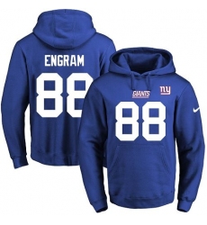 NFL Men's Nike New York Giants #88 Evan Engram Royal Blue Name & Number Pullover Hoodie