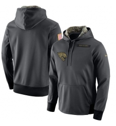 NFL Men's Jacksonville Jaguars Nike Anthracite Salute to Service Player Performance Hoodie