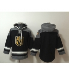 Men's Vegas Golden Knights Blank Black Ageless Must-Have Lace-Up Pullover Hoodie