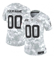 Women's Denver Broncos Active Player Custom 2024 F.U.S.E Arctic Camo Salute To Service Limited Stitched Jersey(Run Small)