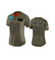 Women's Miami Dolphins Customized Camo 2019 Salute to Service Limited Jersey