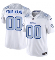 Men's Buffalo Bills Active Player Custom White 2025 F.U.S.E. “Rivalries” Vapor Untouchable Limited Football Stitched Jersey