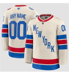 Men's New York Rangers Active Player Custom Cream 2026 Winter Classic Stitched Hockey Jersey