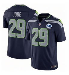 Men's Seattle Seahawks #29 Josh Jobe Blue 2026 F U S E Vapor Untouchable Limited Stitched Football Jersey