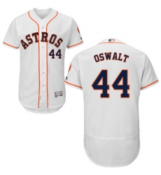 Men's Majestic Houston Astros #44 Roy Oswalt White Home Flex Base Authentic Collection MLB Jersey