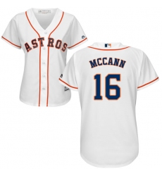 Women's Majestic Houston Astros #16 Brian McCann Authentic White Home Cool Base MLB Jersey
