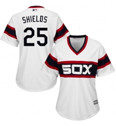 Women's Majestic Chicago White Sox #33 James Shields Replica White 2013 Alternate Home Cool Base MLB Jersey
