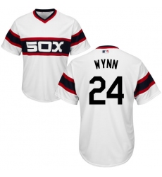 Youth Majestic Chicago White Sox #24 Early Wynn Authentic White 2013 Alternate Home Cool Base MLB Jersey