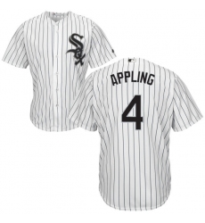 Youth Majestic Chicago White Sox #4 Luke Appling Authentic White Home Cool Base MLB Jersey