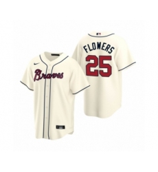 Youth Atlanta Braves #25 Tyler Flowers Nike Cream 2020 Replica Alternate Jersey