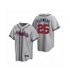 Youth Atlanta Braves #25 Tyler Flowers Nike Gray 2020 Replica Road Jersey