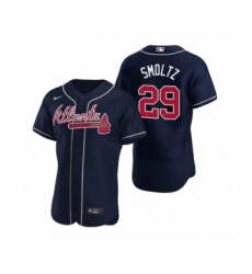 Men's Atlanta Braves #29 John Smoltz Nike Navy Authentic 2020 Alternate Jerseys