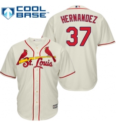 Youth Majestic St. Louis Cardinals #37 Keith Hernandez Authentic Cream Alternate Cool Base MLB Jersey