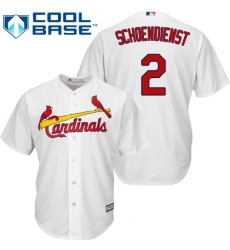 Youth Majestic St. Louis Cardinals #2 Red Schoendienst Replica White Home Cool Base MLB Jersey