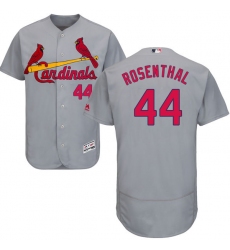 Men's Majestic St. Louis Cardinals #44 Trevor Rosenthal Grey Road Flex Base Authentic Collection MLB Jersey