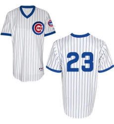 Men's Majestic Chicago Cubs #23 Ryne Sandberg Authentic White 1988 Turn Back The Clock MLB Jersey