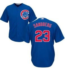 Youth Majestic Chicago Cubs #23 Ryne Sandberg Authentic Royal Blue Alternate Cool Base MLB Jersey