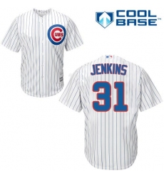 Youth Majestic Chicago Cubs #31 Fergie Jenkins Authentic White Home Cool Base MLB Jersey