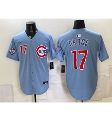 Men's Chicago Cubs #17 Mark Grace Blue 2026 2nd Alternate Limited Stitched Baseball Jersey