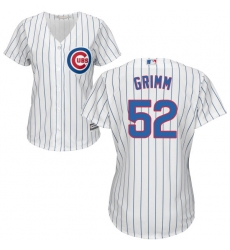 Women's Majestic Chicago Cubs #52 Justin Grimm Authentic White Home Cool Base MLB Jersey