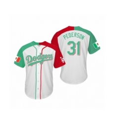 Men's Joc Pederson #31 Los Angeles Dodgers Two-Tone Mexican Heritage Night Cool Base Jersey