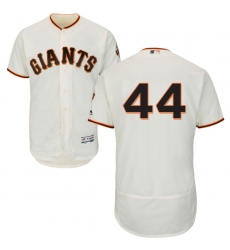 Men's Majestic San Francisco Giants #44 Willie McCovey Cream Home Flex Base Authentic Collection MLB Jersey
