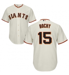 Youth Majestic San Francisco Giants #15 Bruce Bochy Replica Cream Home Cool Base MLB Jersey
