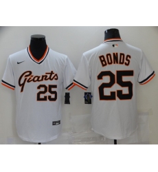Men's Nike San Francisco Giants #25 Barry Bonds White Fashion Baseball Jersey