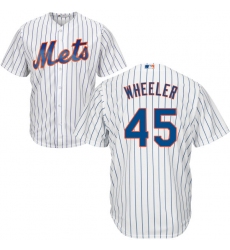 Youth Majestic New York Mets #45 Zack Wheeler Replica White Home Cool Base MLB Jersey