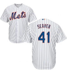 Youth Majestic New York Mets #41 Tom Seaver Replica White Home Cool Base MLB Jersey