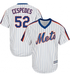 Youth Majestic New York Mets #52 Yoenis Cespedes Authentic White Alternate Cool Base MLB Jersey