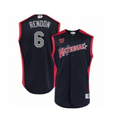 Men's Washington Nationals #6 Anthony Rendon Authentic Navy Blue National League 2019 Baseball All-Star Jersey