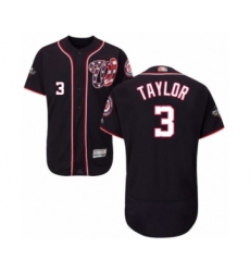Men's Washington Nationals #3 Michael Taylor Navy Blue Alternate Flex Base Authentic Collection 2019 World Series Bound Baseball Jersey