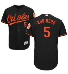 Men's Majestic Baltimore Orioles #5 Brooks Robinson Black Alternate Flex Base Authentic Collection MLB Jersey