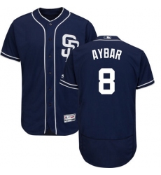 San Diego Padres #8 Erick Aybar Navy Blue Flexbase Authentic Collection Stitched MLB Jersey