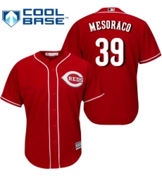 Youth Majestic Cincinnati Reds #39 Devin Mesoraco Authentic Red Alternate Cool Base MLB Jersey