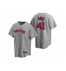 Men's Boston Red Sox #41 Chris Sale Nike Gray Replica Road Jersey